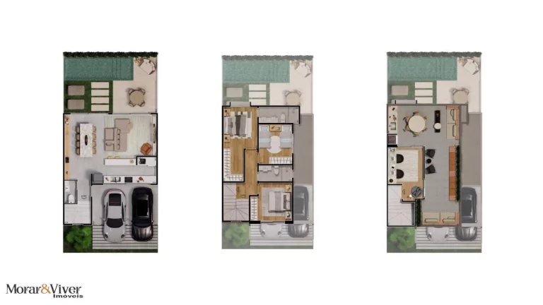 Imagem Casa para Venda em Curitiba, Santa Felicidade, 3 dormitórios, 1 suíte, 3 banheiros, 2 vagas