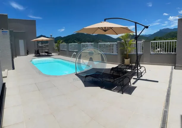 Imagem Apto à venda em Ubatuba-SP, Centro: 2 quartos, 1 suíte, 1 sala, 2 banheiros, 1 vaga - 75,00 m² de área.