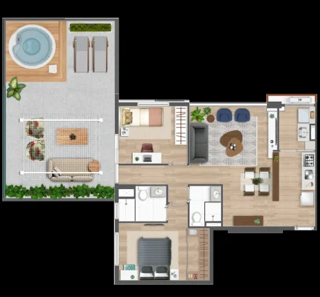 Imagem Sua vida em movimento. Sua vida no Practical Life Campo Belo. Apartamentos inteligentes/automatizado...