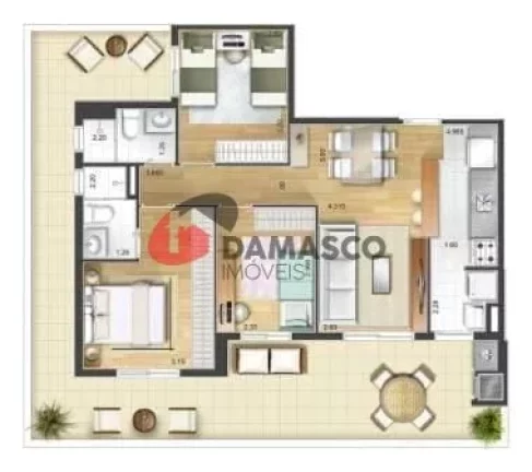 Imagem Apartamento à venda 3 Quartos, 1 Suite, 2 Vagas, Campestre, Santo André - SP