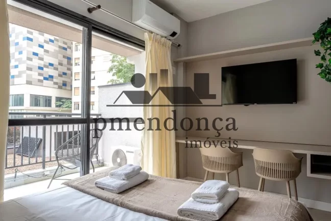 Imagem Studio Mobiliado, proximo metro, shopping, 1 domrt, 1 vagassTUDO M