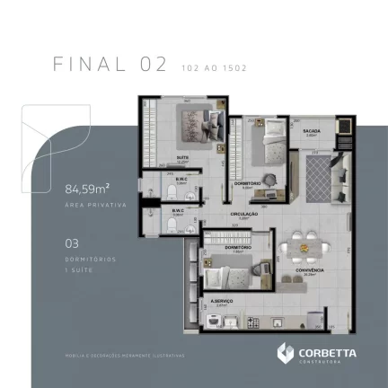 Imagem APARTAMENTO RESIDENCIAL em Criciúma - SC, Centro