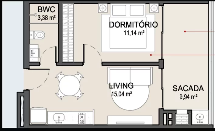 Imagem Saint Tropez - Residencial - Apartamento à venda no bairro Ingleses do Rio Vermelho - Florianópolis/SC