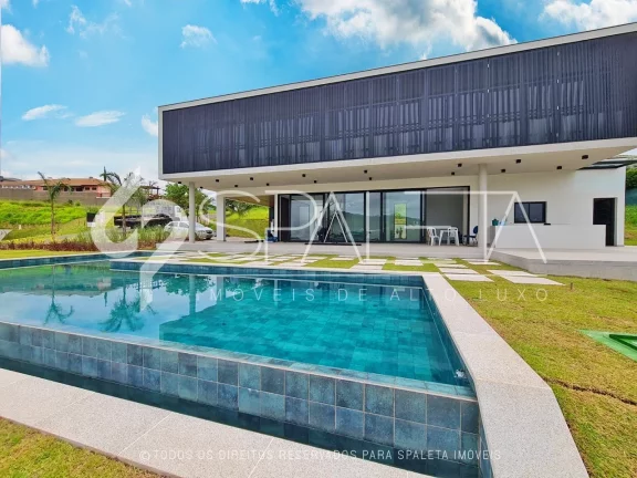 Imagem Maravilhosa residência com arquitetura moderna disponível para locação e venda na Fazenda Serrazul I