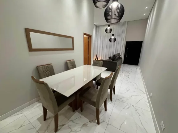 Imagem Casa térrea moderna e completa em condomínio fechado, semi mobiliada.