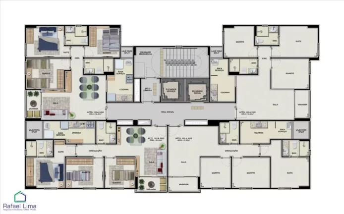 Apartamento 3 Quartos Recife - PE - Casa Amarela