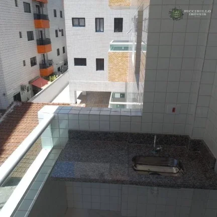 Imagem Apartamento com 1 dormitório à venda, 44 m² por R$ 340.000 - Vila Guilhermina - Praia Grande/SP
