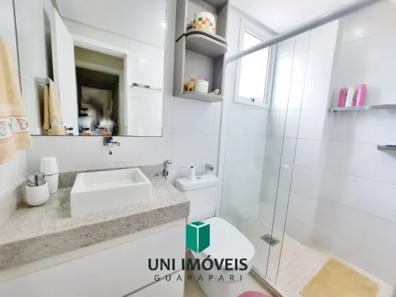 Imagem Apartamento de 130M² com 4 suítes, 2 vagas de garagem, prédio com área de lazer, Praia do morro, Guarapari-ES.