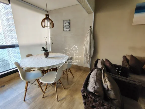 Imagem Aluguel de Apartamento de 2 Quartos com Suíte, lazer, varanda gourmet e 2 Vagas de Garagem em Pitangueiras, Guarujá-SP