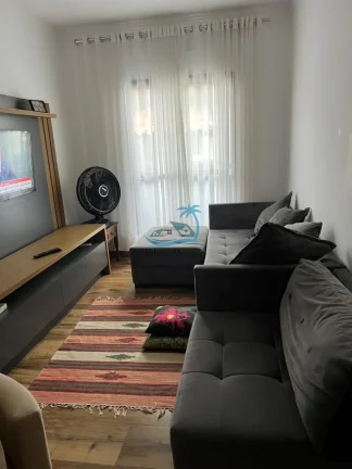 Imagem Apartamento com 78m² todo reformado a venda na Barra da Lagoa em Ubatuba, 2 dormitórios, 2 banheiros, 1 vaga.