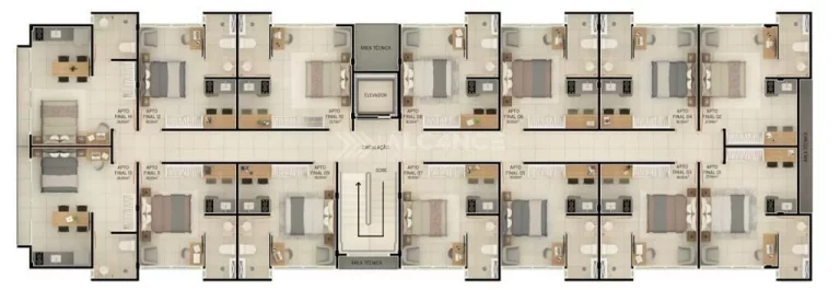 Imagem Flat - 24,95 m² - Intermares, Cabedelo/PB