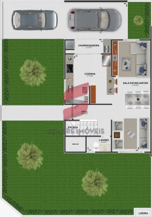 Imagem SOBRADO com 3 dormitórios à venda com 139.01m² por R$ 829.000,00 no bairro Estância Pinhais - PINHAIS / PR