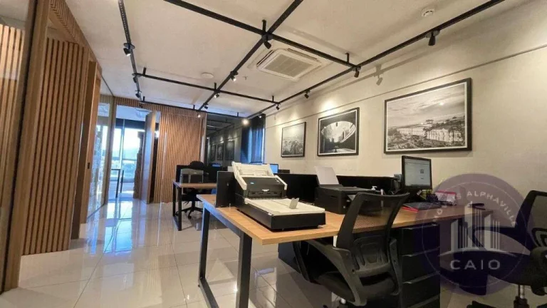 Imagem Sala Mobiliada para alugar, 60m² por R$ 7.500,00/mês - Alphaville/SP