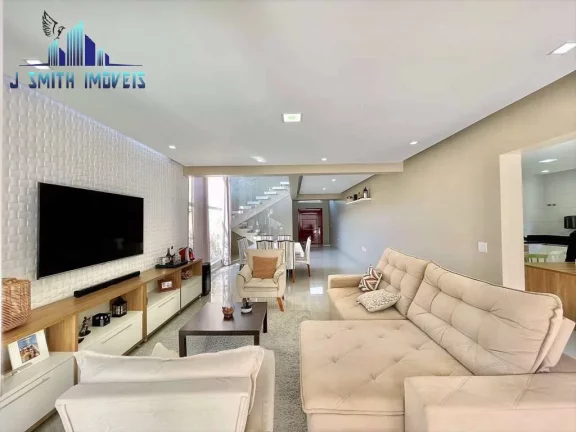Imagem CASA LINDA, MODERNA, 4 SUÍTES AMPLAS, GOURMET, PISCINA. LAZER NO COND.