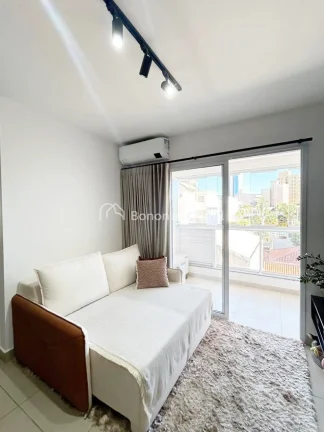 Imagem Studio moderno, acabamento impecável, com 42 m², mobiliado com 1 dormitório, suíte, sala integra...