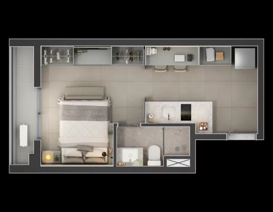 Imagem Imóvel com 1 Quarto à Venda, 25 m² em Consolação - São Paulo