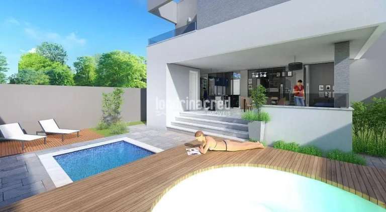 Imagem Casa em construção no Condomínio Araçari com 200m², 3 suítes, 5 banheiros, 2 vagas de garagem e localização privilegiada na Zona Leste de Londrina