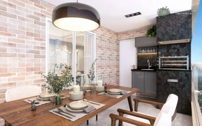 Imagem Apartamento com 3 dormitórios à venda, 140 m² por R$ 1.056.225,00 - Vila Guilhermina - Praia Grande/SP