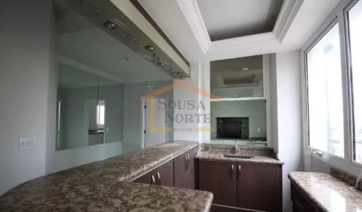 Imagem Apartamento de 264 m² com 4 dormitórios, sendo 4 suítes, 6 banheiros, contando com varanda, banhe...