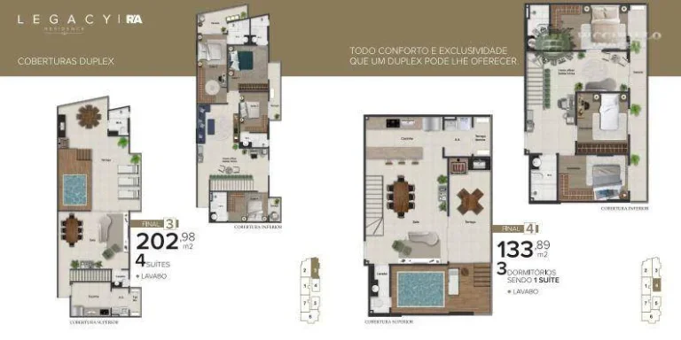 Imagem Cobertura com 3 dormitórios à venda, 133 m² por R$ 1.330.000,00 - Vila Guilhermina - Praia Grande/SP