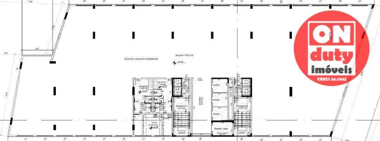Imagem Andar Corporativo para alugar, 770 m² por R$ 37.800,00/mês - Vila Matias - Santos/SP