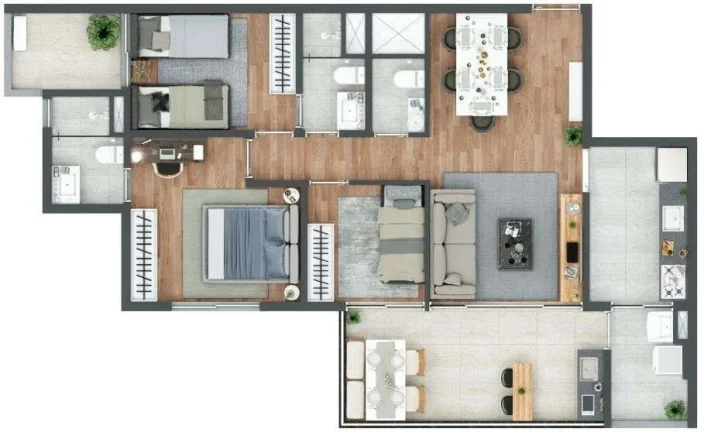 Imagem Arquitetura contemporânea, piscina coberta, praça externa inédita em uma localização exclusiva,...
