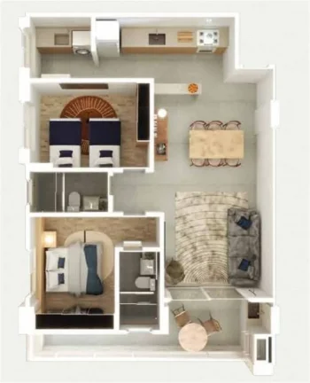 Imagem APARTAMENTO COM 77 m² - GUILHERMINA - PRAIA GRANDE SP