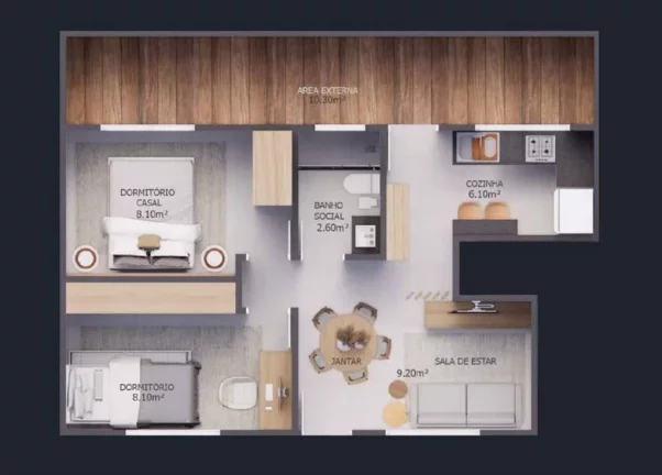 Imagem CASA COM 39.73 m² - CAIÇARA - PRAIA GRANDE SP
