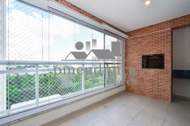 Imagem Apartamento com 94 m², varanda gourmet com churrasqueira, living integrado a cozinha, lavabo, 2 Sui...