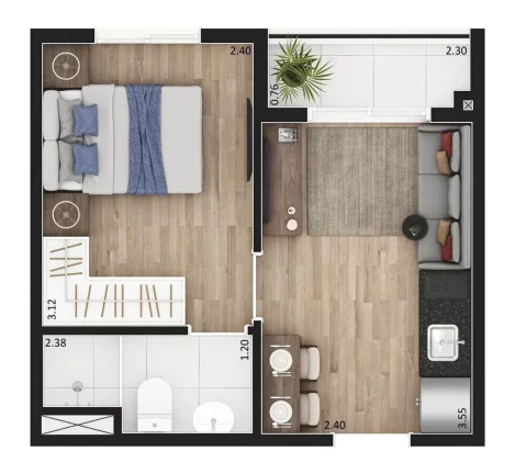 Imagem Apartamento com 1 Quarto à Venda, 24 m² em Bela Vista - São Paulo