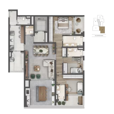 Imagem Apartamento em Brooklin Paulista - São Paulo SP