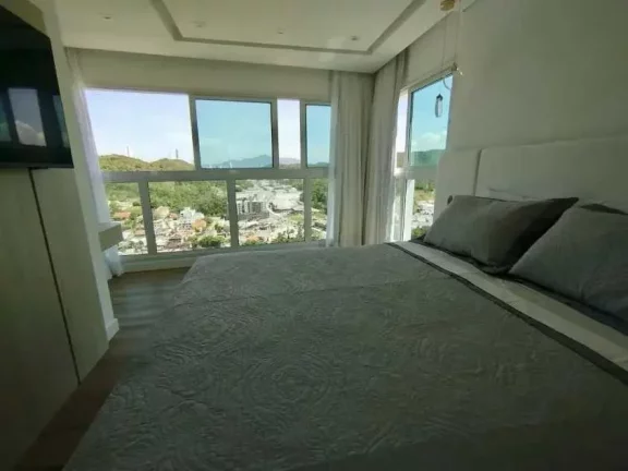 Imagem Apartamento vista mar mobiliado com 2 dormitórios sendo 1 suíte e 1 vaga de garagem na Brava