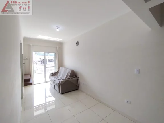 Imagem Casa em Condomínio para Locação em Praia Grande-SP no Bairro Sítio do Campo: 2 Quartos, 1 Sala, 1 Banheiro e 1 Vaga de Garagem!