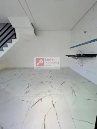 Imagem Sobrado para Locação em Santo André, Jardim Santo Alberto, 2 dormitórios, 2 suítes, 3 banheiros, 1 vaga