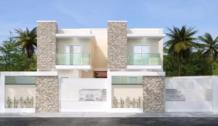Imagem Casa Duplex, 03 Quartos, 01 Suite, Area Gourmet, 02 Vagas de Garagem, Praia do Morro, Guarapari - ES