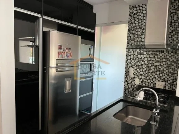 Imagem Apartamento de 84m², conta com 2 dormitórios, sendo 1 suíte, 2 banheiros, dispõe de ar-condicion...