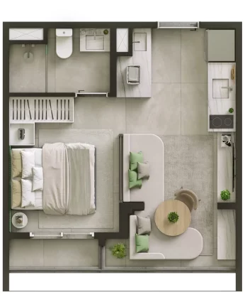 Imagem Apartamento com 1 Quarto à Venda, 37 m² em Cidade Monções - São Paulo Imagem Apartamento com 1 Quarto à Venda, 37 m² em Cidade Monções - São Paulo