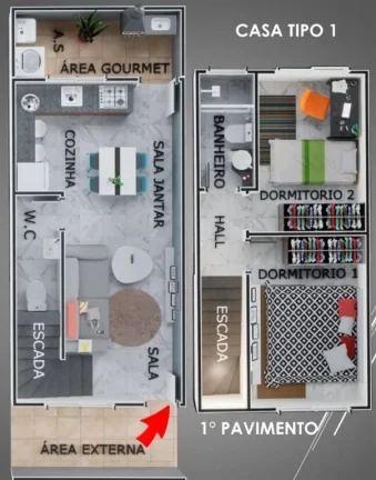 Imagem CASA COM 105 m² - GUILHERMINA - PRAIA GRANDE SP