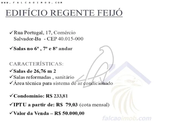 Imagem Sala Comercial para Venda em Salvador / BA no bairro Comércio