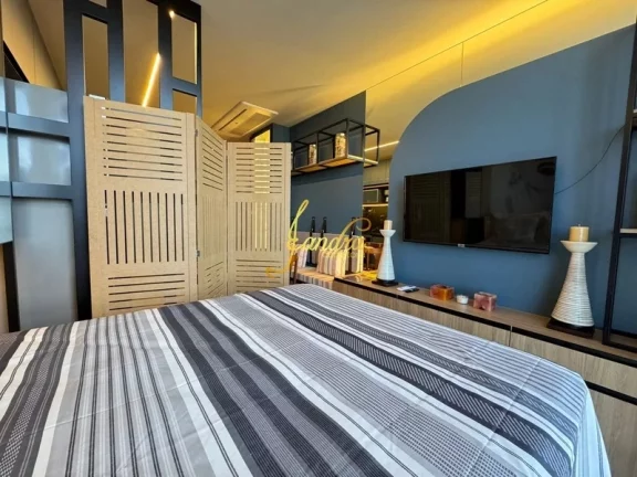 Imagem Apartamento Loft (JK)de frente , com box e infra