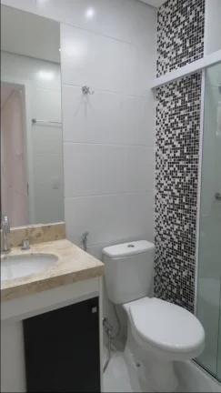 Imagem Apartamento novo com 3 dormitórios sendo uma suíte, com sacada, todos com ar condicionado, repleto de armários. 84m2 - vejas as fotos do condominio