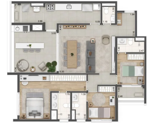 Imagem APARTAMENTO RESIDENCIAL em São Paulo - SP, Santo Amaro