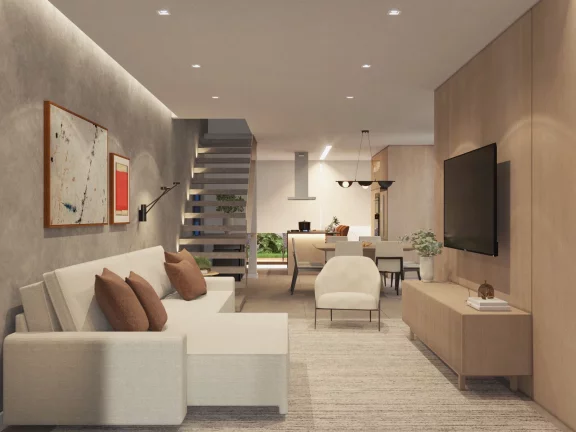 Imagem Twin House mobiliada e decorada, casa Duplex.