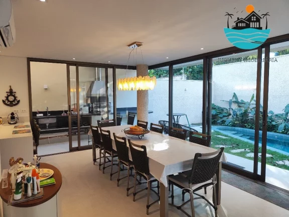 Imagem Aluguel Juquehy Temporada, Venda, 5 suítes, piscina aquecida, 50 Metros da praia, max 16 pessoa, serviço de praia, 2 vagas, | Juquehy Imobiliária