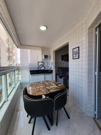 Imagem Apartamento Vista mar com 2 Dormitórios sendo 1 suíte no bairro Tupi - Praia Grande