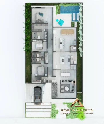 Imagem Casa Alto Padrão - 3 Suítes - Cond. Parque Lagoa Silvana - COD 1106