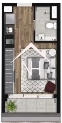 Imagem Studio de 23m com dormitório e terraço, coworking, deck molhado, solarium, espaço gourmet, fitness, sauna, lavanderia, piscina, lounge externo