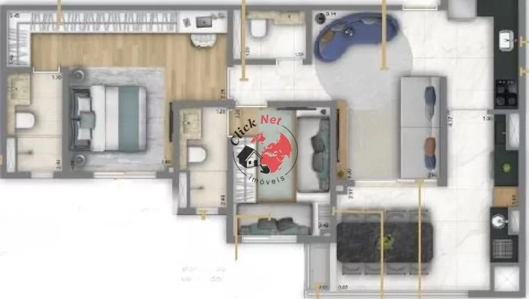 Imagem Apartamento com 2 dormitórios à venda no bairro Jardim em Santo André