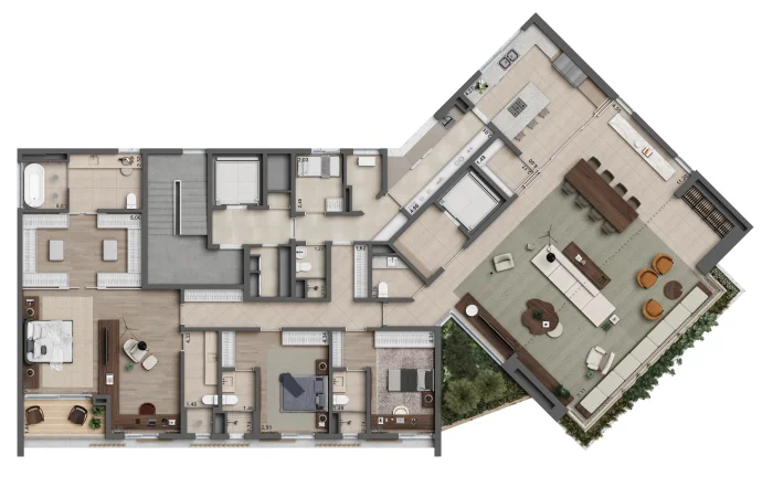 Imagem Apartamento com 340m2, 4 suítes, 4 vagas e depósito privativo à venda em São Paulo, Jardins