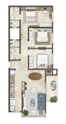 Imagem Apartamento à venda em Torres, Centro, com 2 quartos, 59m²